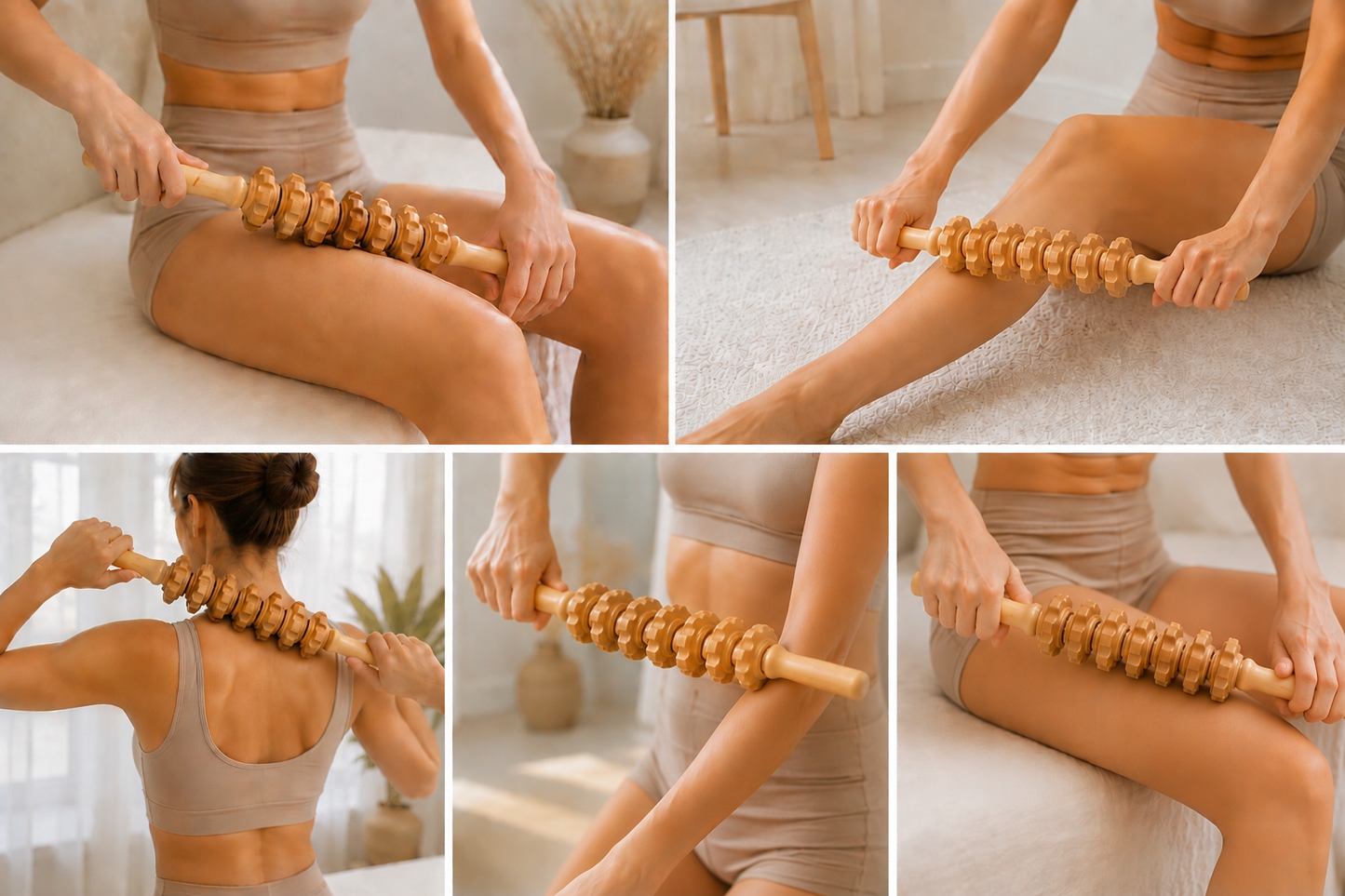 Grand rouleau de massage drainant