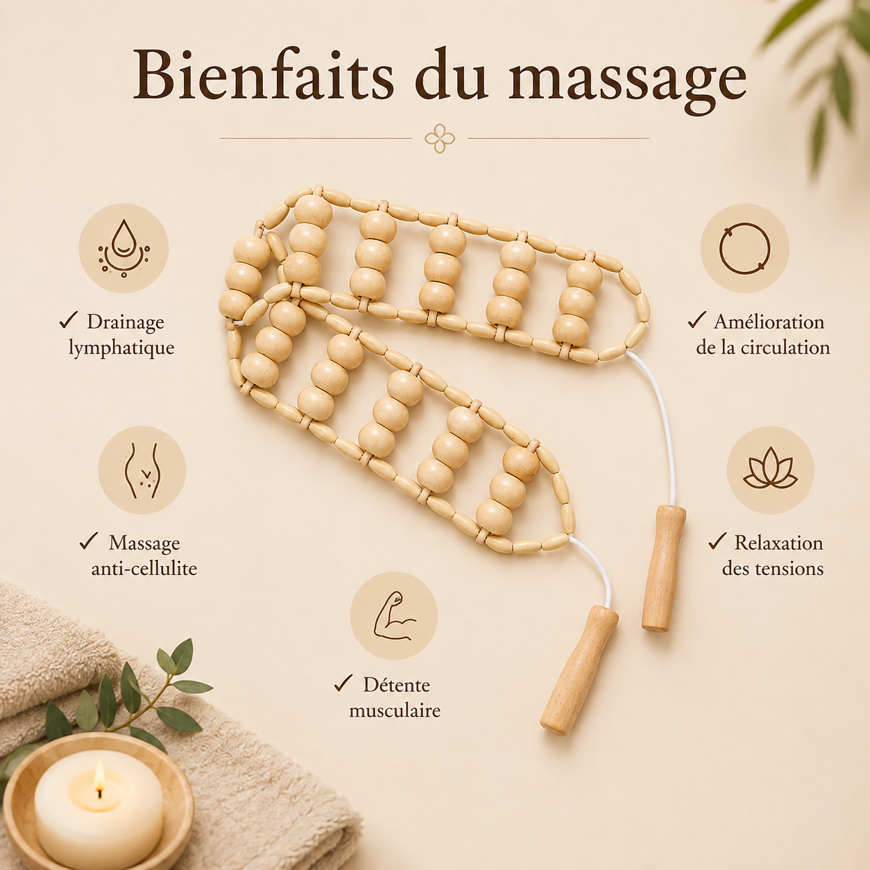 Ceinture de massage drainante